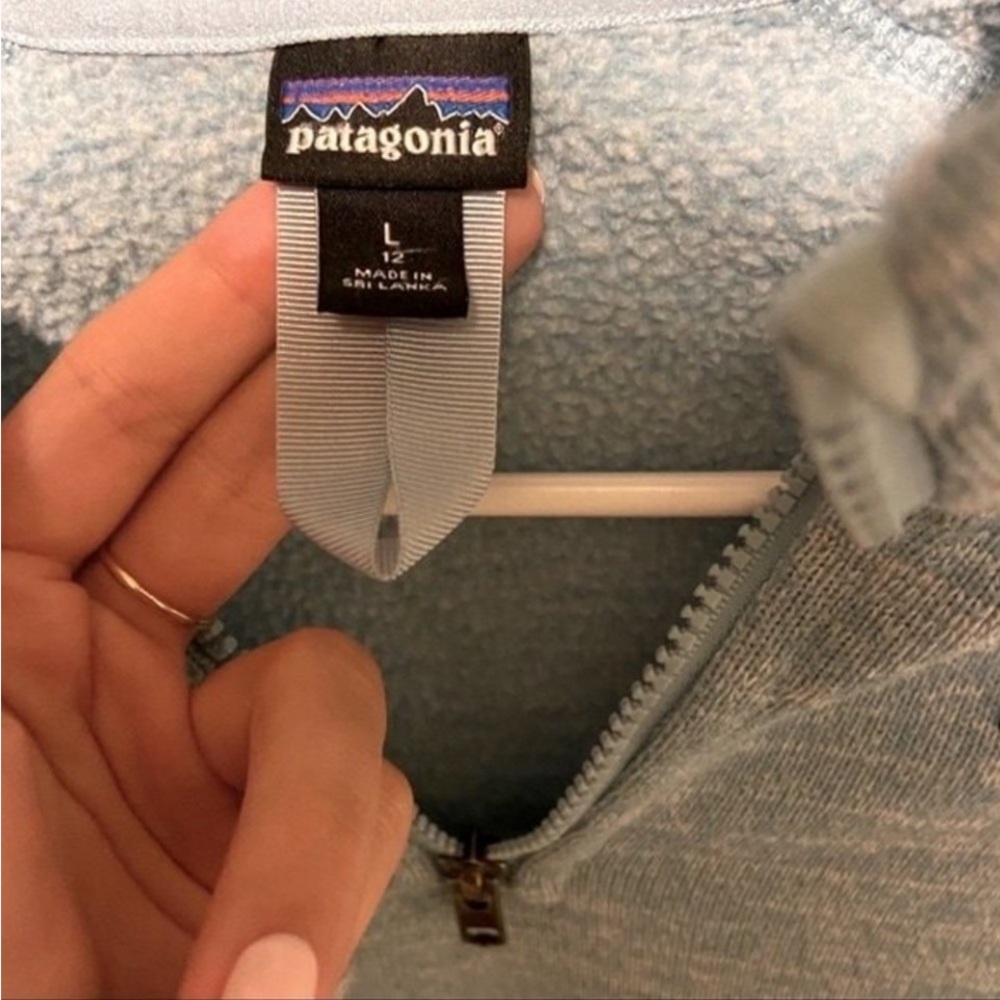 PATAGONIA BETTER SWEATER IN ICE BLUE SIZE L/12